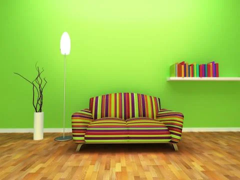 Contemporary interior Stock Illustration