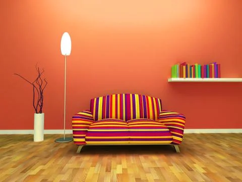 Contemporary interior Stock Illustration