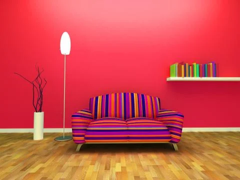 Contemporary interior Stock Illustration