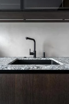 Contemporary kitchen interior 库存照片
