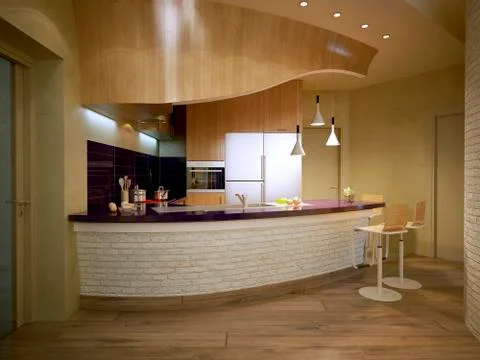 Contemporary Kitchen Style Stock Illustration