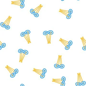 Contemporary lamp ceiling vector seamless pattern Stock Illustration