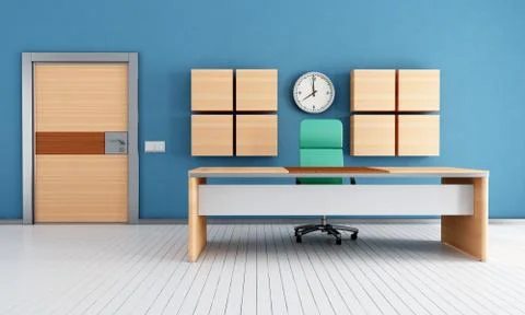 Contemporary modern office Illustrazione stock