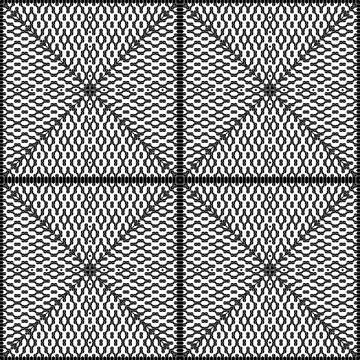 Contemporary Motifs Pattern Illustrazione stock