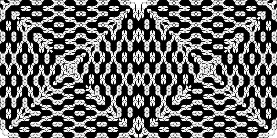 Contemporary Motifs Pattern Illustrazione stock