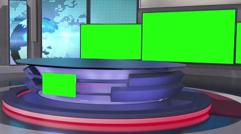 Contemporary News Studio HD Stock Footage 56574792