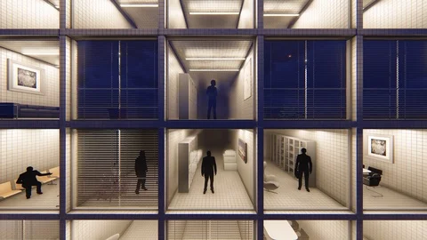 Contemporary office building. Windows. Stock Footage 117973063