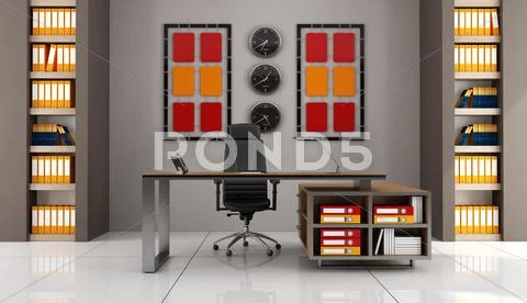 Contemporary office Stock Illustration