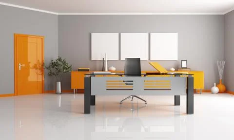 Contemporary office Stock Illustration