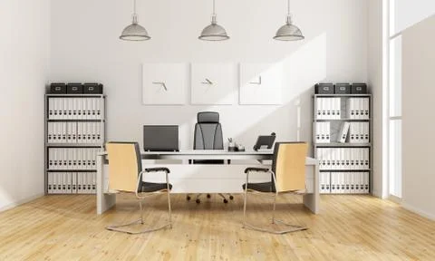 Contemporary office Stock Illustration