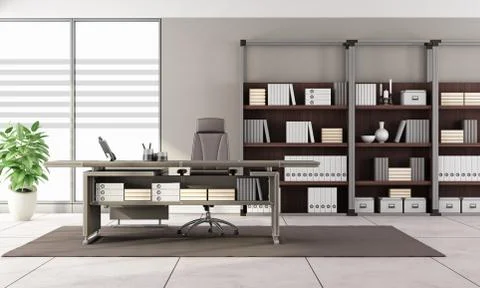 Contemporary office Stock Illustration