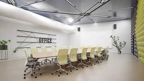Contemporary office interior. Stock Illustration