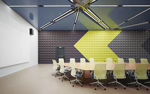 Contemporary office interior. Stock Illustration