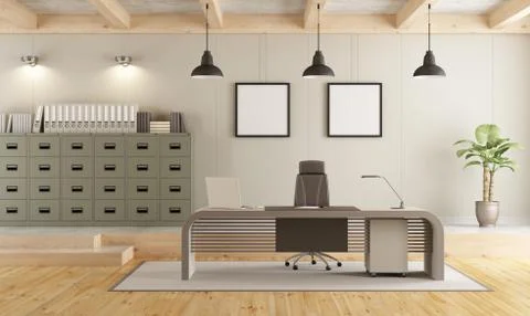 Contemporary office space Stock Illustration