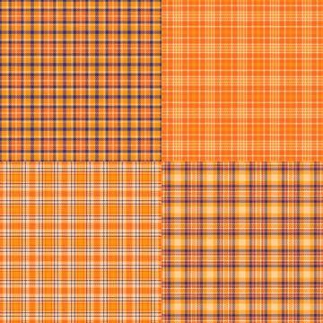 Contemporary plaid bundle designed social media graphics. Trend driven tartan Stock Illustration