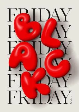 Contemporary poster for Black Friday Stock Illustration