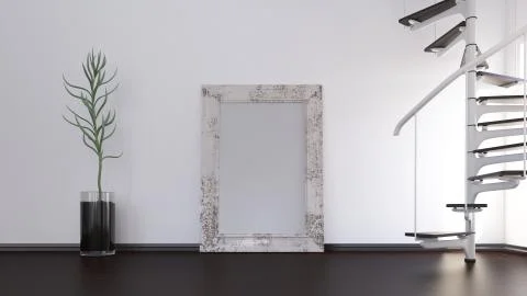 Contemporary Room Interior Stock-Illustration