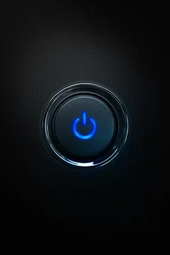 Contemporary round shaped black button 写真素材