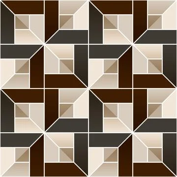 Contemporary seamless geometric pattern, square shapes. Clean abstract design Ilustração Stock