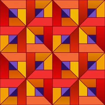 Contemporary seamless geometric pattern, square shapes. Clean abstract desi.. Illustrazione stock
