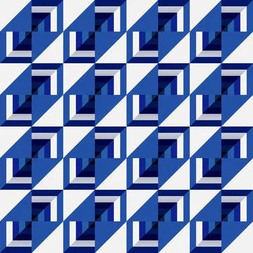 Contemporary seamless geometric pattern, square shapes. Clean abstract design Illustrazione stock