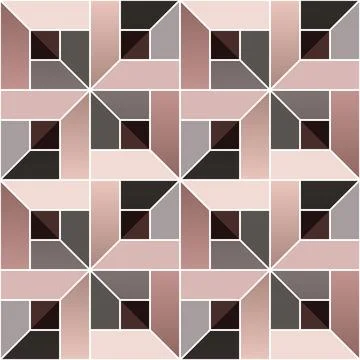 Contemporary seamless geometric pattern, square shapes. Clean abstract desi.. Ilustração Stock