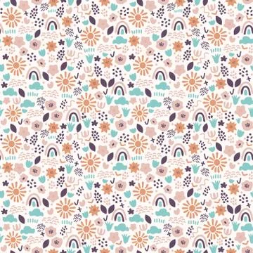 Contemporary seamless pattern Stock Illustration