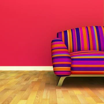 Contemporary Sofa Stock Illustration