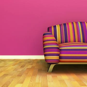 Contemporary Sofa Stock Illustration