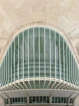 Contemporary Structure with Large Glass Facade Stock Photos