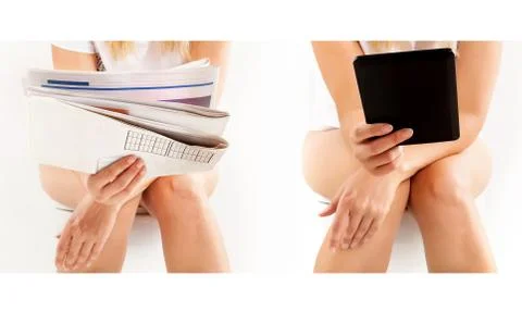 Contemporary vs retro. Stock Photos