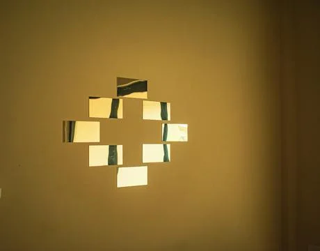 Contemporary Wall Mirror Design Foto stock