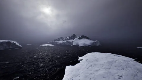 Contemporary winter scene emphasizing textures and stark space Stock Footage 341833218