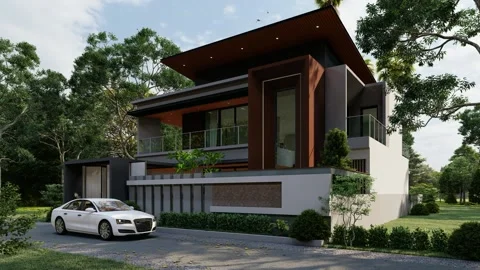 CONTEMPORER HOUSE DESIGN 動画素材 235918053