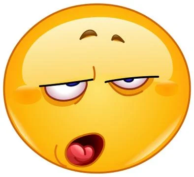 Contempt emoticon Stock Illustration