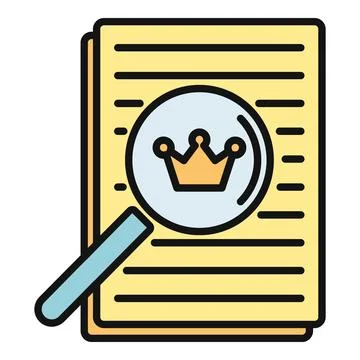 Content analysis ranking important data quality information Stock Illustration
