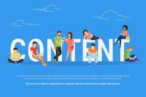 Content concept illustration Stock Illustration
