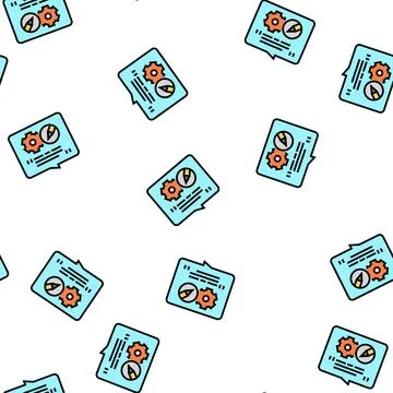 Content create vector seamless pattern Stock Illustration