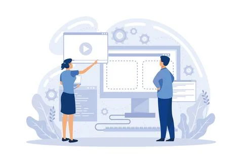 Content creating, articles, text writing and editing remote job. Inbound ma.. Stock Illustration