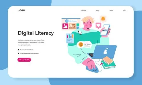 Content creation. Flat Vector Illustration 库存插图