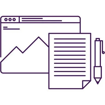 Content creation icon seo vector isolated on white Stock Illustration