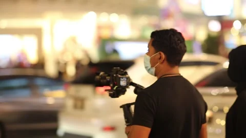 Content Creator at Bukit Bintang Kuala Lumpur Video stock 145642451