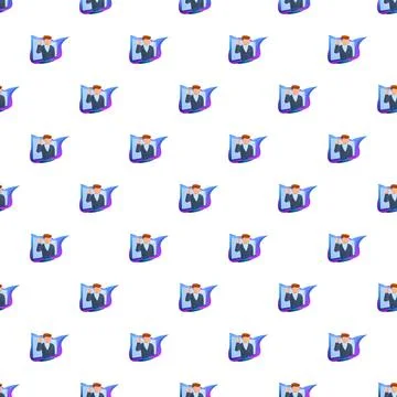 Content creator video blogging pattern for online communication Stock Illustration