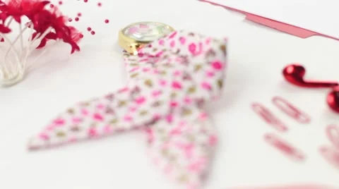 Content creatorSong writer styled Pink red video advert social media vlogger Stock Footage 68533289