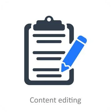Content Editing Illustrazione stock