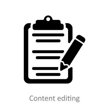 Content Editing Illustrazione stock