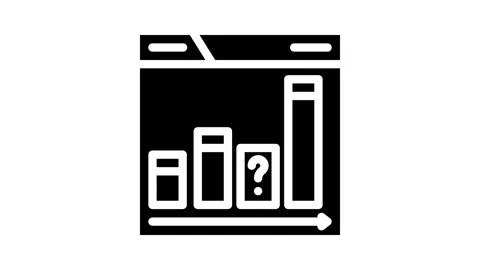 Content gap analysis seo glyph icon animation 库存影片 326740691
