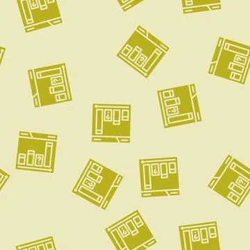 Content gap analysis seo glyph vector seamless pattern Stock Illustration