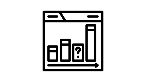 Content gap analysis seo line icon animation 库存影片 326756601