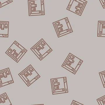 Content gap analysis seo line vector seamless pattern Illustrazione stock